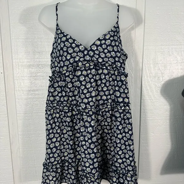 ROWA Navy Floral Spaghetti Strap Babydoll Dress Size XL NWT - Image 5