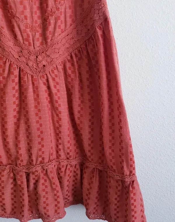 Free People Elisa Tunic Paprika Tank Top - Image 6