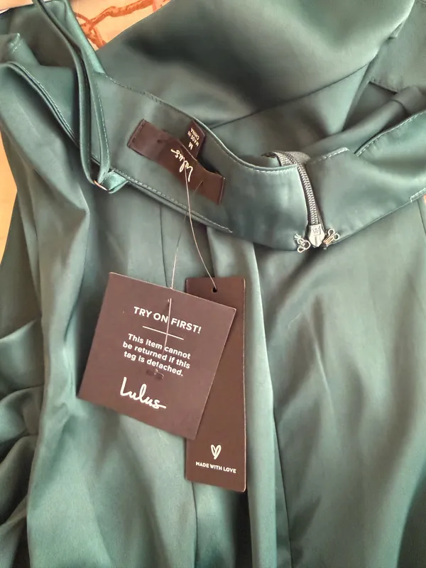 Lulus Midi Dress Green Emerald - Image 5