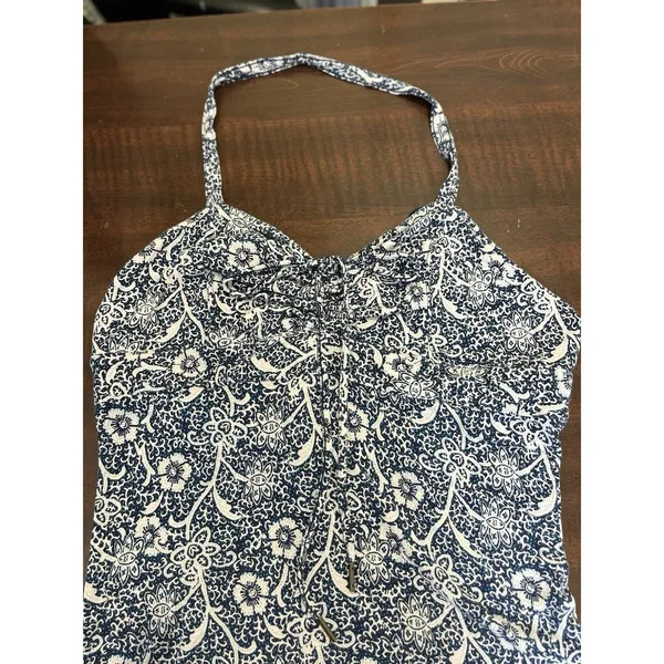 Free People Hula Tank Top Floral Blue Size Large - Image 9