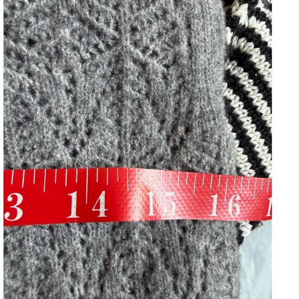 Abercrombie‎ & Fitch Merino Wool Blend Turtleneck Sweater Vest Grey XS - Image 3