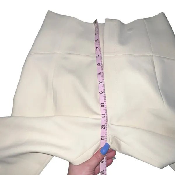 Zara‎ Beige Straight Leg High Waisted Polyester Dress Pants Women Size Medium - Image 5
