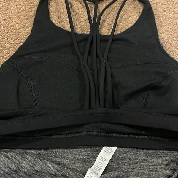 Lululemon Women’s Grey Raise the Barre Tank Top with Strappy Built in Sports Bra - Image 5