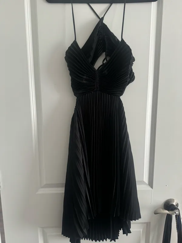 A.L.C Ari Mini Dress Black - Image 4