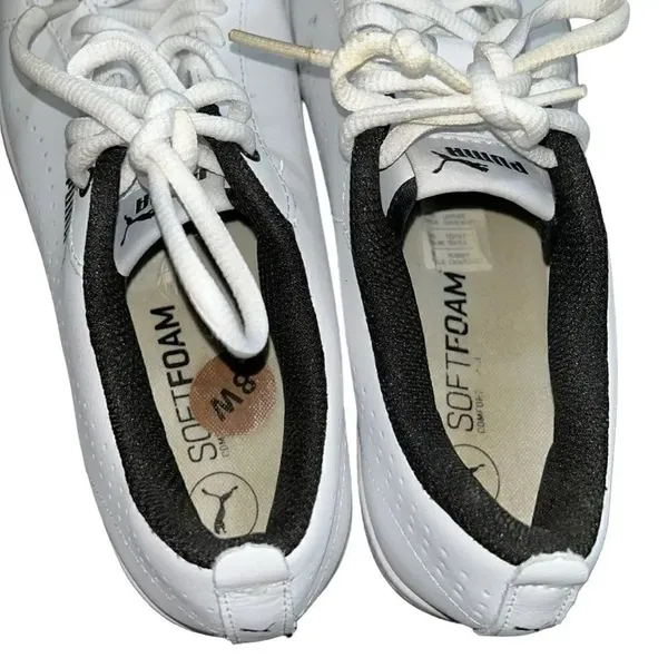 Puma White Lace up Sneakers(Size 8W) - Image 6