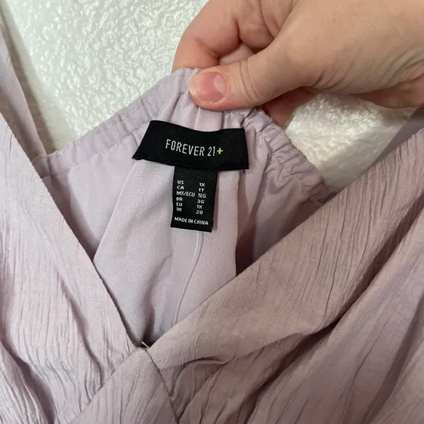 Forever 21 plus lavender Sleeveless romper size 1X - Image 6