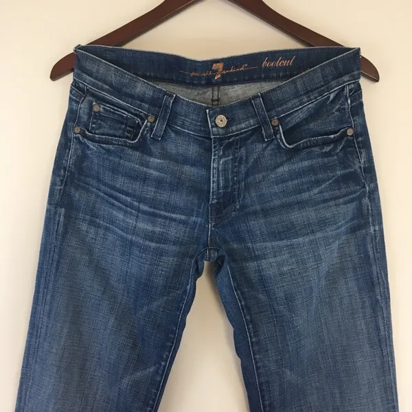 7 For All Mankind Bootcut Embellished Jeans - Image 4