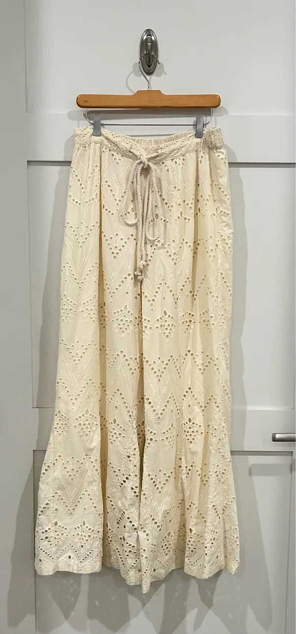 Free People Emma Eyelet Pants - Image 3
