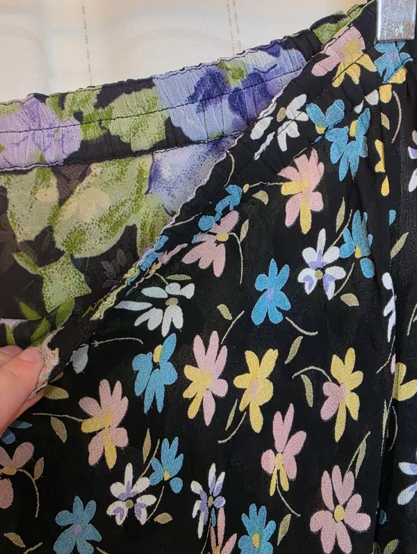 Reversible Floral Skirt Purple Size L - Image 6