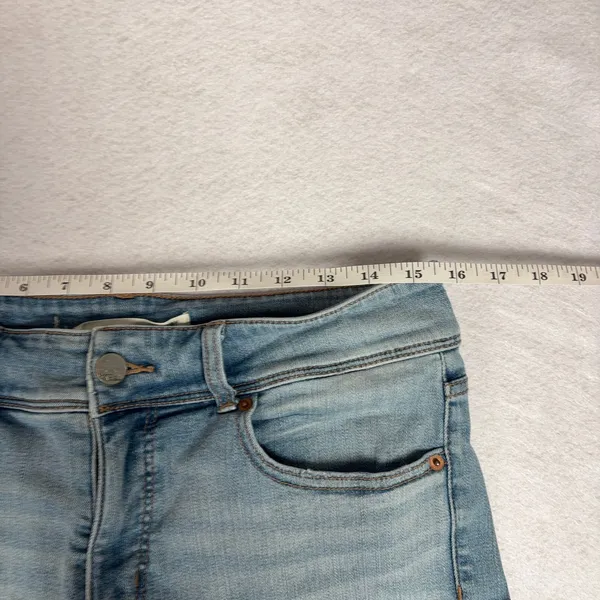 BKE Gabby Jeans Women’s 28 Light Wash Mid Rise Distressed Skinny Stretch ABK575A - Image 5