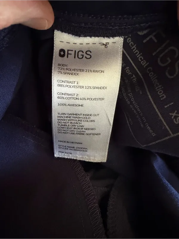 FIGS joggers XS Navy Blue Technical Collection - Image 5