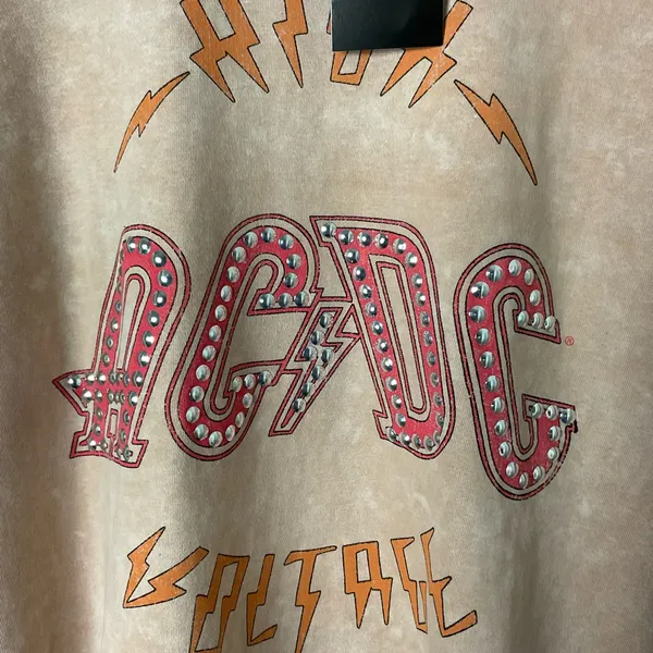 AC/DC Graphic Tie Dye Sweatshirt Size Large‎ - Image 3