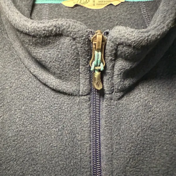 Woolrich Fleece Vest Navy Blue Full‎ Zip Pockets Womens Size Medium Gorpcore - Image 3