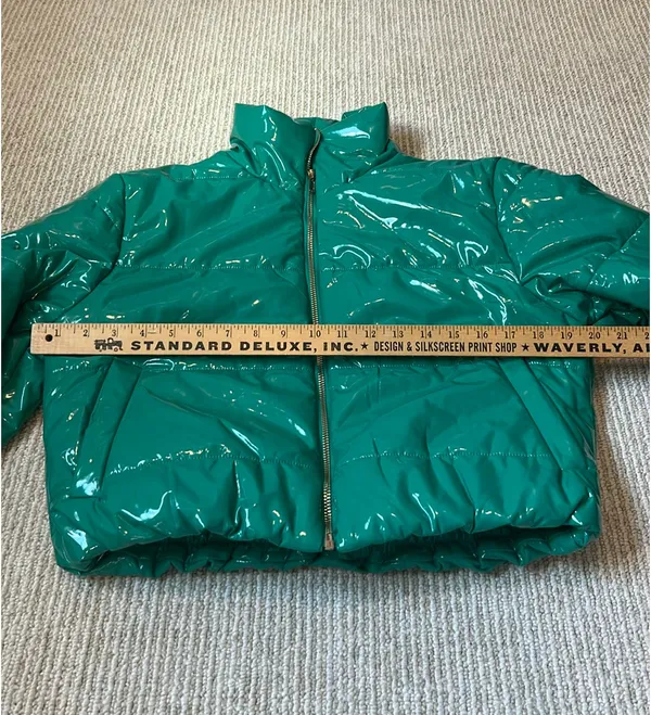 Boutique 36 Points Green Jacket Funnel Neck L - Image 3
