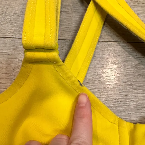 SHEFIT Yellow Front Zip Sports‎ Bra High Impact Support Womens XSmall XS - Image 5