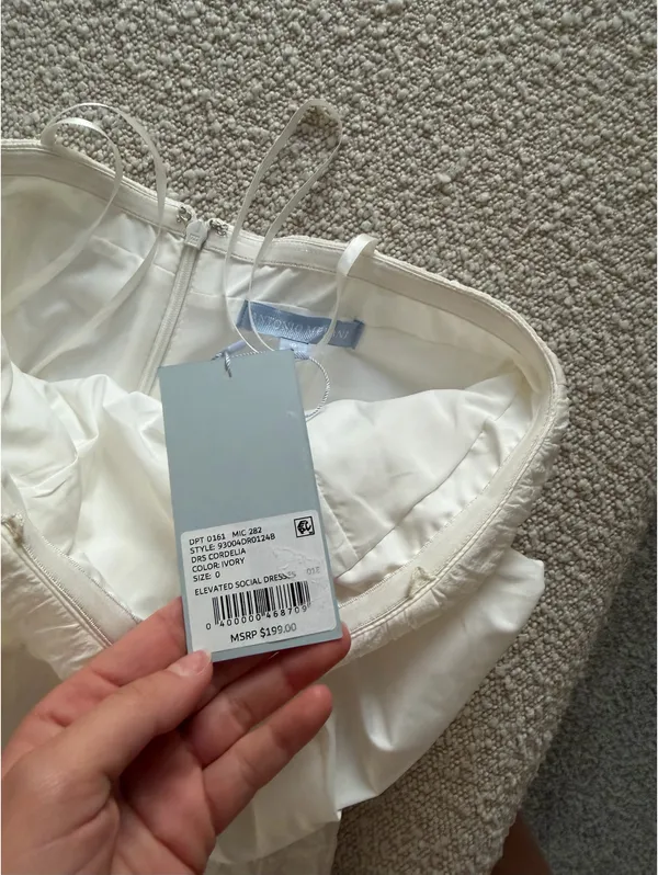 Antonio Melani White strapless midi dress - Image 8