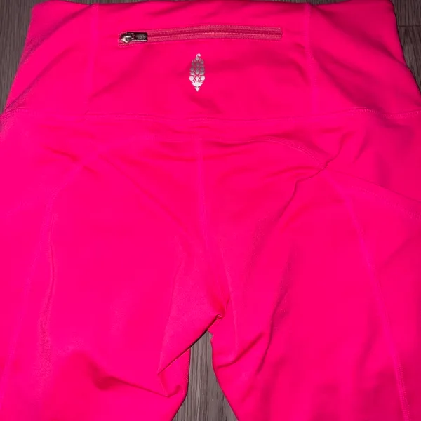 Free People Movement You’re A Peach Pink Leggings - Image 5
