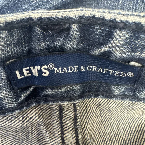 Levis Made Crafted Womens Two Tone Side Stripe Straight Leg Jeans 26 Cotton Blue - Image 16