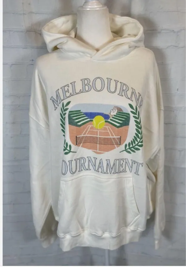 Abercrombie White Melbourne Tennis Sweatshirt - Image 6