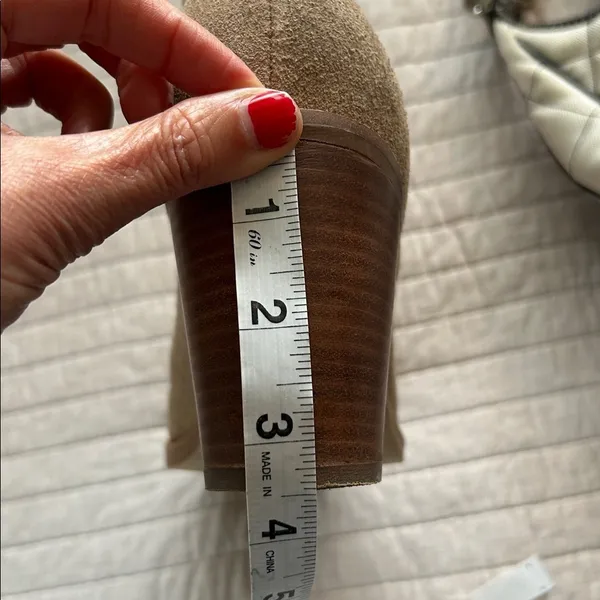 Anthropologie Dolce Vita tan suede leather western pointed toe block heeled booties 11 - Image 11