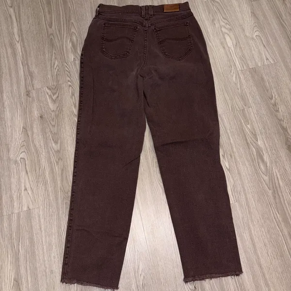 Lee Vintage Brown High Waisted Straight Leg Jeans - Image 4