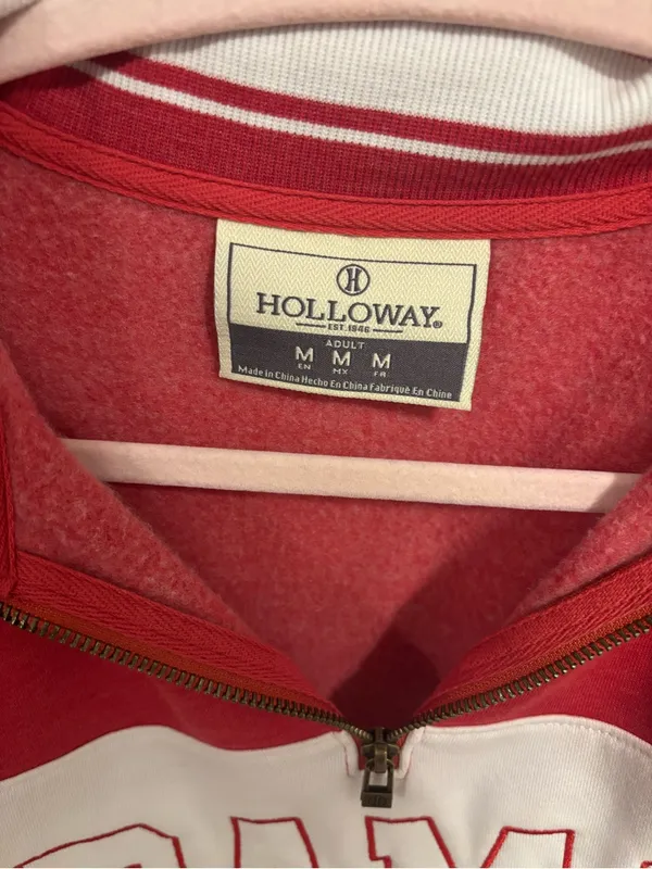 Holloway Women's Crimson 'BAMA' Quarter-Zip Sweater - Image 2