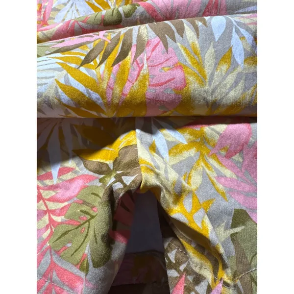 Coral Bay Womens Skort Tropical Leaf Print A-Line Pull‎ On Size L Shorts under - Image 5