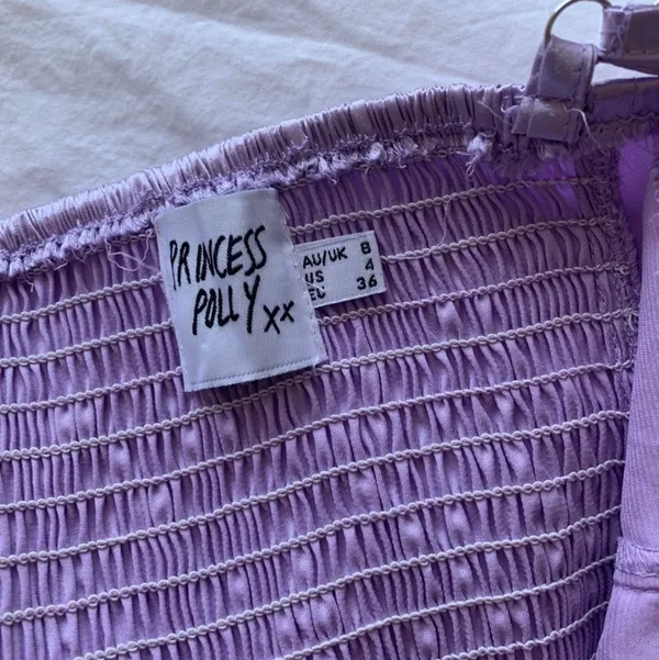 Princess Polly Purple Satin Bustier Top - Image 4