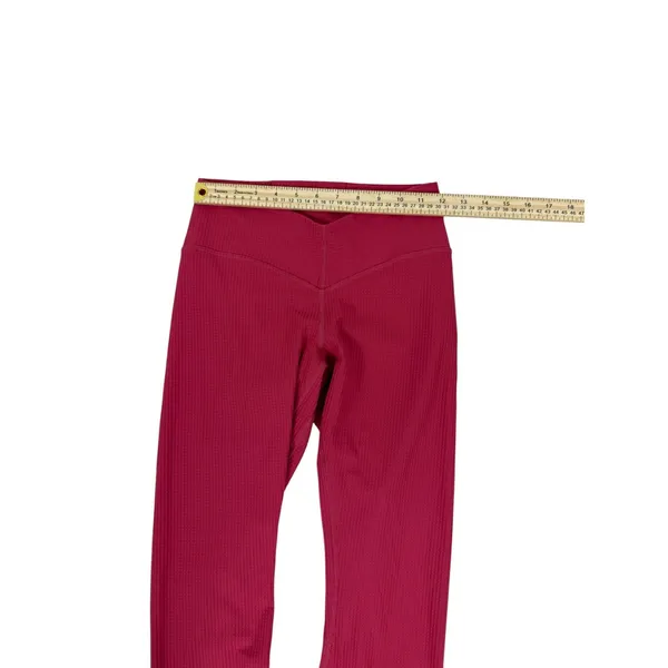 Lululemon Red Athletic Leggings Size 6 Excellent Condition - Image 6