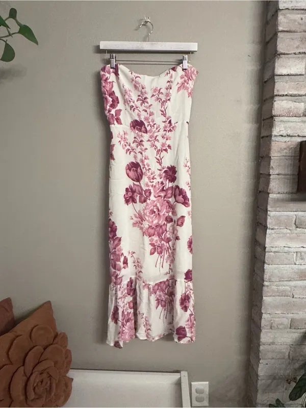 REFORMATION Arta Strapless Maxi Dress - Image 2