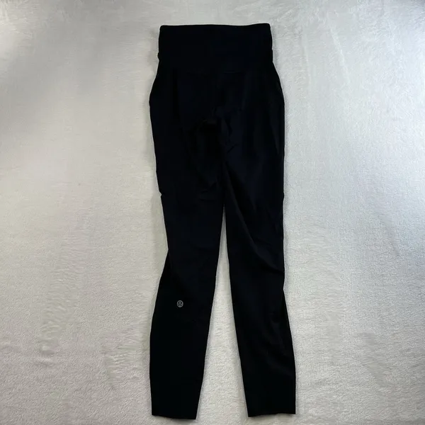 Lululemon Sz 2 Base Pace High-Rise Running Tight 25" In Black Nulux‎ W5DKHS - Image 6