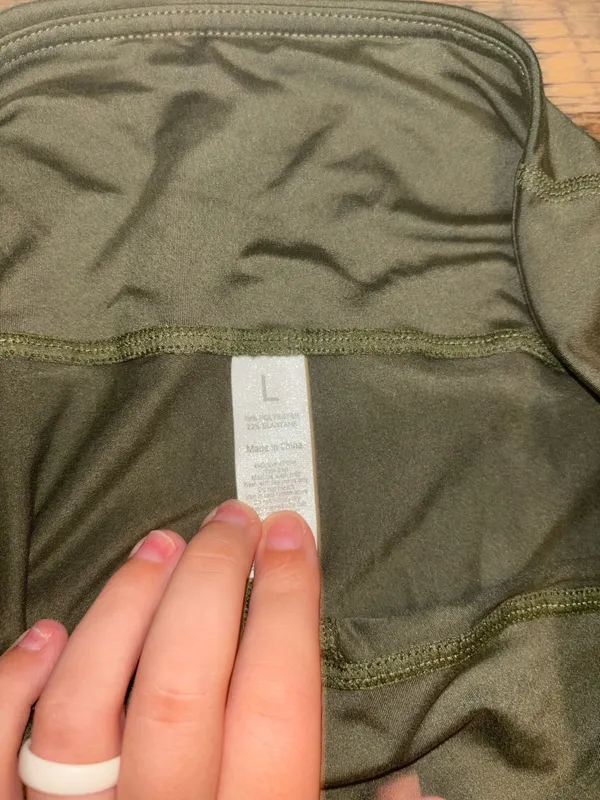 Green leggings Size L - Image 2