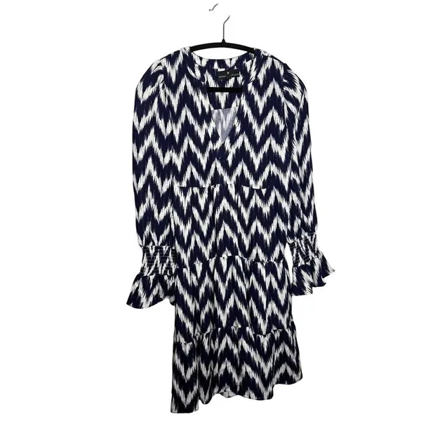 Tuckernuck Pomander Place Navy Ikat Kenzo Dress Sz. S - Image 3