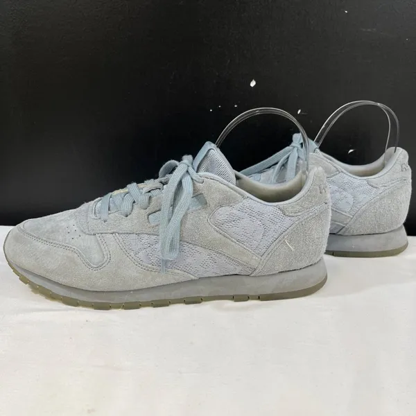 Reebok Womens Blue Leather Casual Sneakers Size 10 SKU 6554 - Image 5