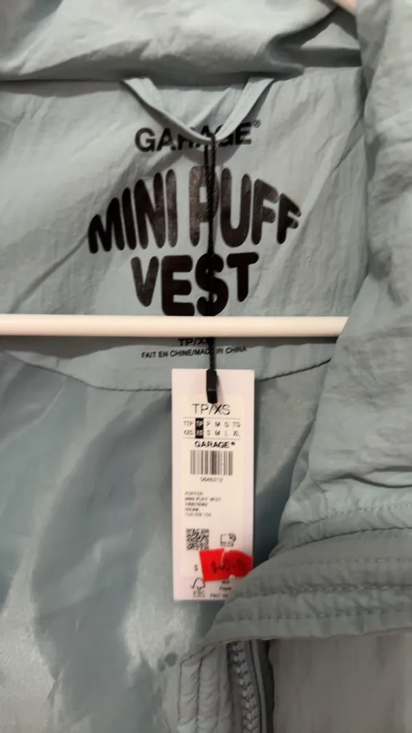 Garage Cropped Puffer Vest - Image 2