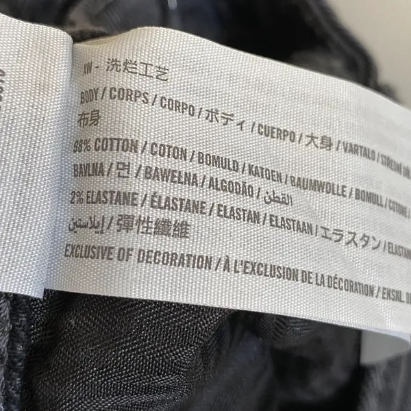 Two Tone Gray High Rise Mom Jean 27 - Image 8