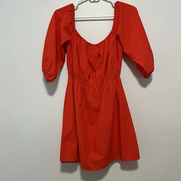 Camila Coelho Red Archer Off Shoulder Mini Dress Size Small‎ - Image 6