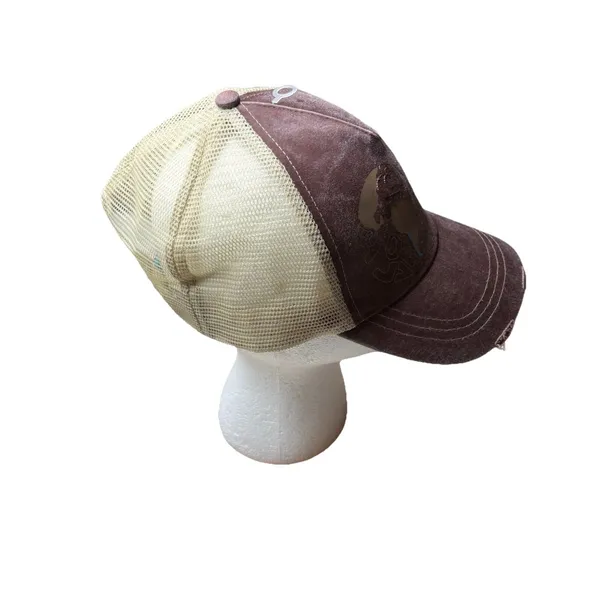Morpho I Love Chile Brown Distressed Cotton Blend Baseball Cap New NWT Dad Mom - Image 3