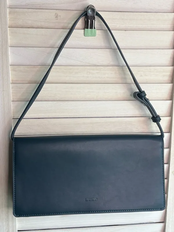 BCBGMAXAZRIA Slate Blue clutch purse - Image 2