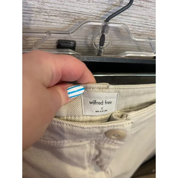 Aritzia Wilfred Free Maeve Tan Cargo Pants Baggy Relaxed Ankle Length 12 - Image 7