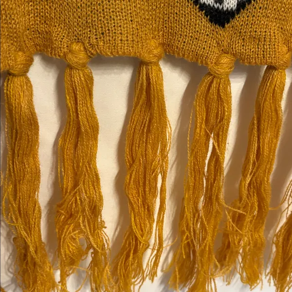 Southwestern Bull Skull Cape with Fringe by Three Bird Nest. - Image 3