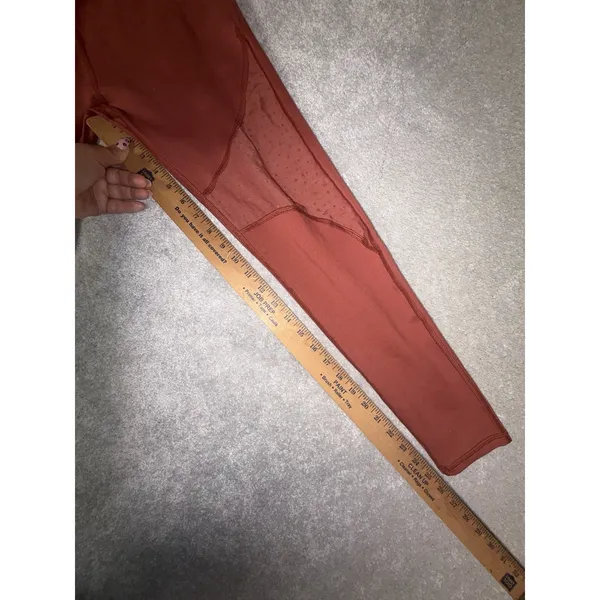 Offline By Aerie Leggings Orange 7/8 Length Mesh Dots M - Image 9