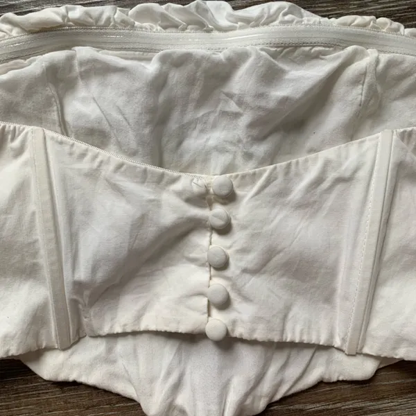 Princess Polly White Strapless Crop Top - Image 6