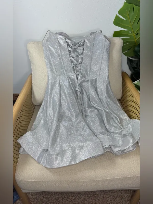 Cindy Collection Glitter Corset Dress Size XS - Image 3