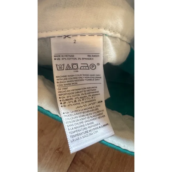 Old Navy Womens Teal Blue‎ Cotton Stretch Chino Shorts Size 2 - Image 3