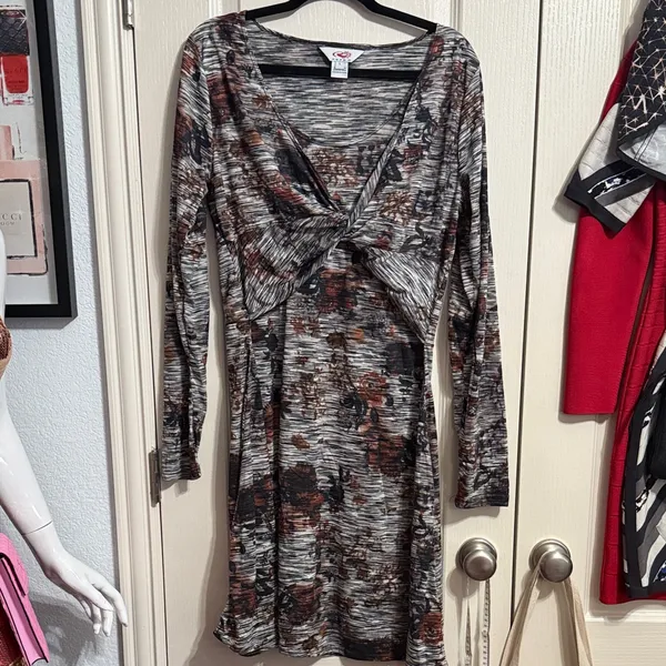 Roper‎ Floral Print Long Sleeve Dress Y2K Coastal Cowgirl Western Rodeo Retro - Image 2