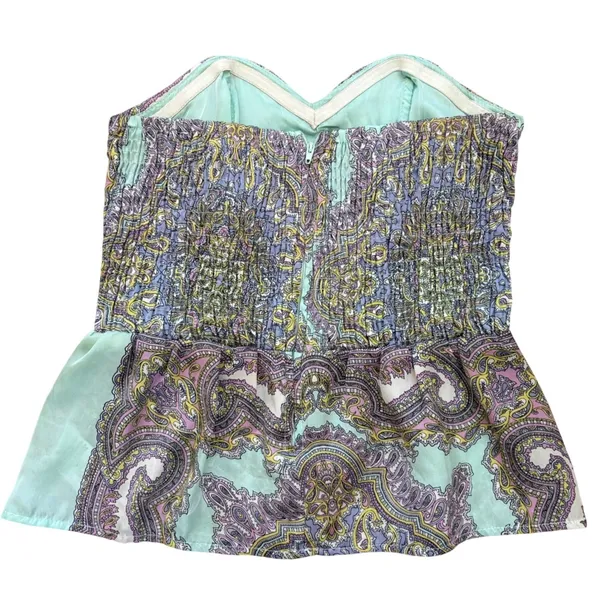 Baby Phat Paisley Bustier Top M Y2K Corset Boho‎ Coquette Fairycore Festival - Image 3