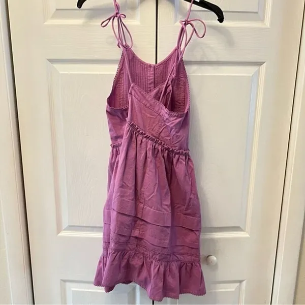 Free people Size M dessert days lilac purple‎ dress Sleeveless Strappy Back NWT - Image 9