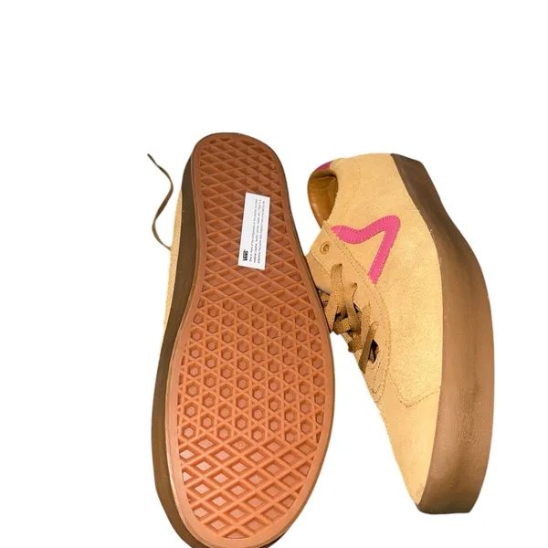 NEW VANS Trainers Vans Women Sport Low Gum Multi Yellow Suede Leather 9 - Image 7