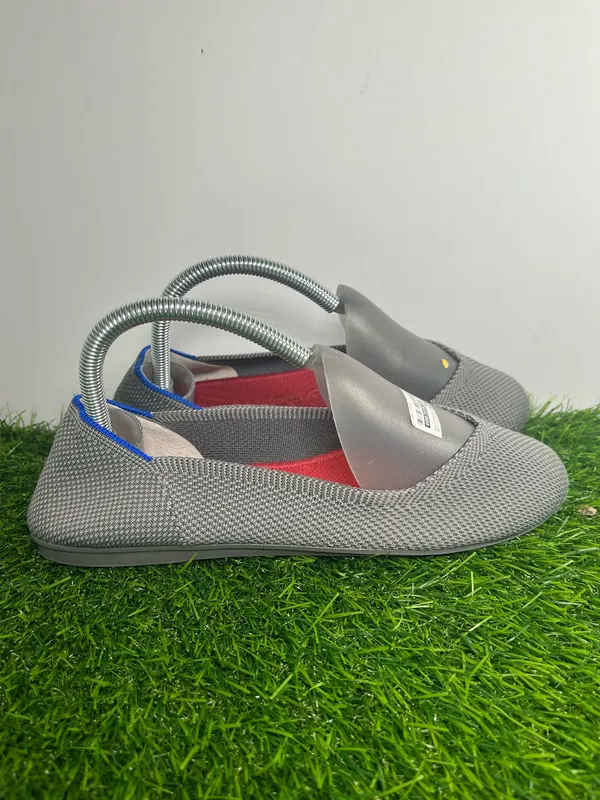 Rothy’s The Flat Women’s Size 8 Gray Knit Ballet Flats Washable Comfortable Shoes - Image 3